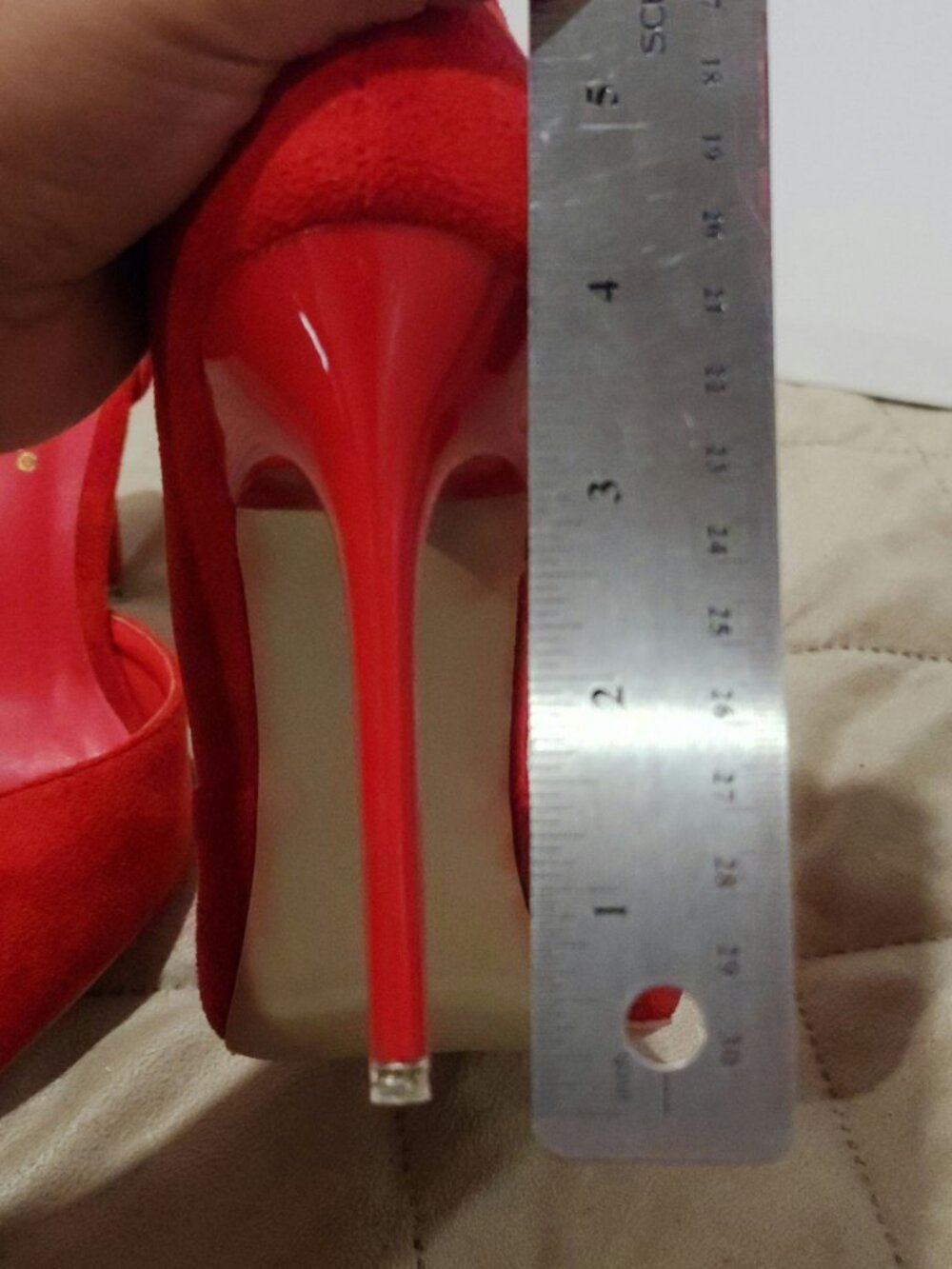 Simple Red Heels - Picture 3 of 4